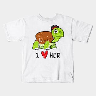 Retro Vintage Grunge Valentine's Day Kids T-Shirt